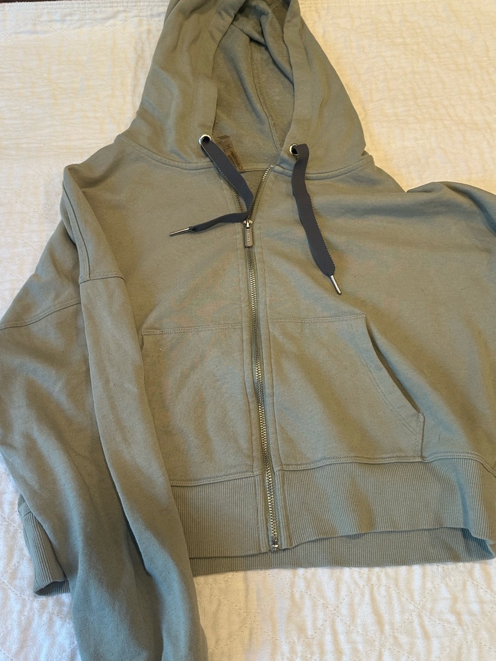 Calvin Klein Cropped Zip Sweatshirt